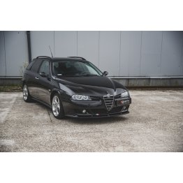 Накладка сплиттер на передний бампер на Alfa Romeo 156